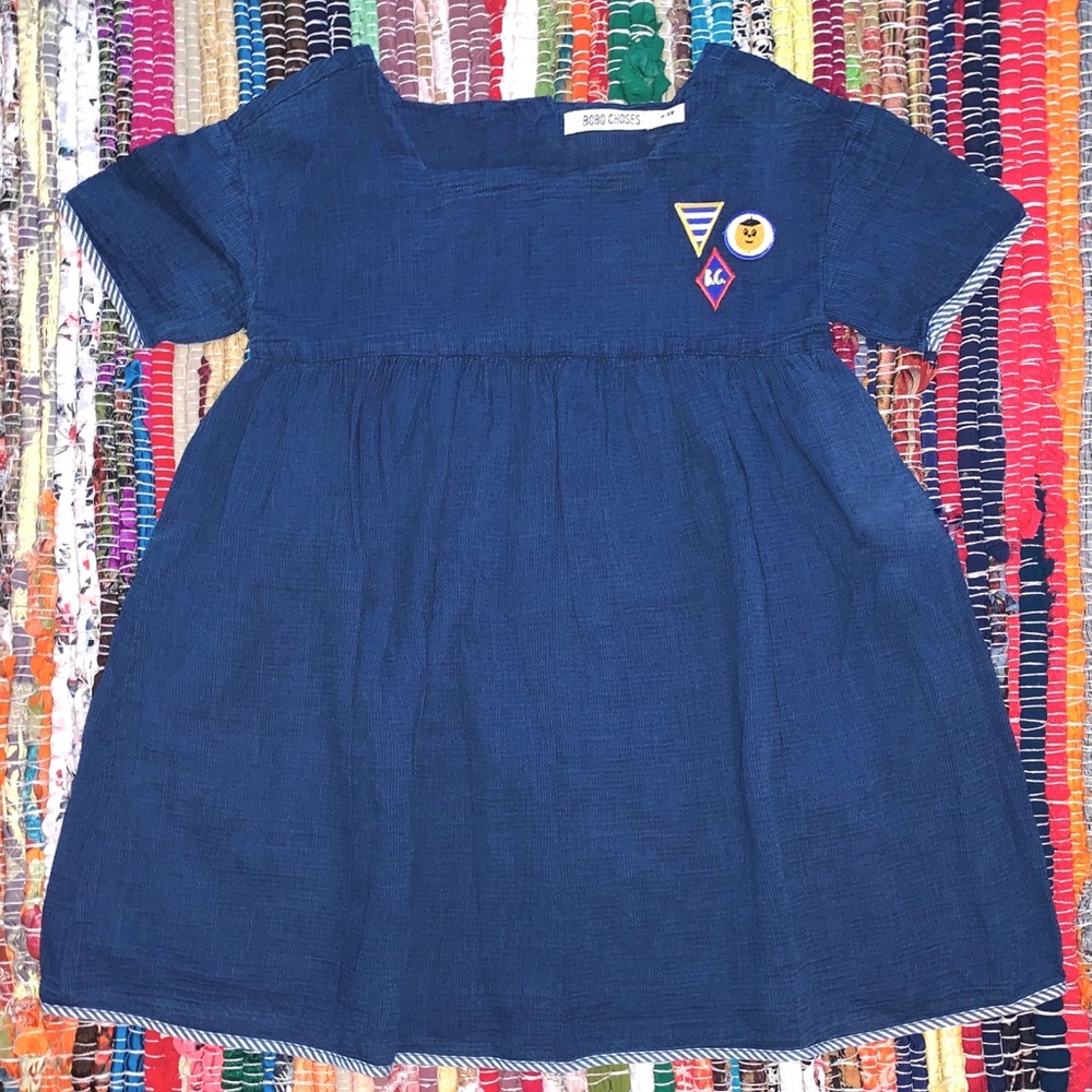 Bobo Choses Blue Kids Dress